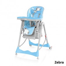 Стульчик для кормления Baby Design Pepe 2012 Zebra blue